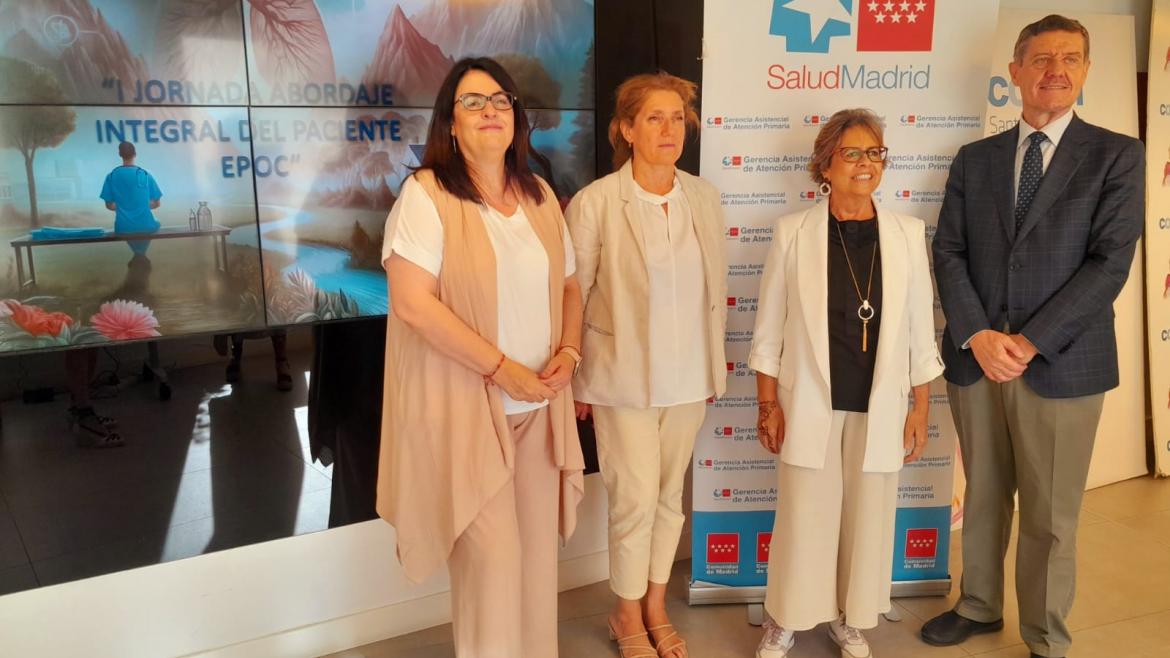 Atención Primaria prioriza el diagnóstico precoz del paciente EPOC en la I Jornada Integral sobre esta enfermedad Miembros de la Mesa inaugural de la I Jornada de Atención Integral al paciente EPOC