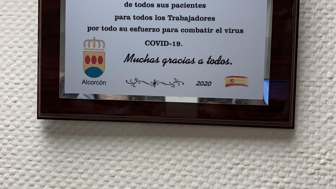 Placa de reconocimiento