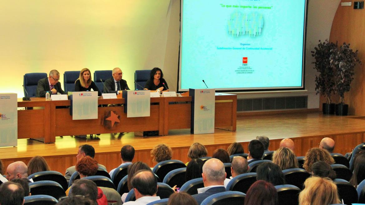 Auditorio del Hospital durante un momento de la jornada