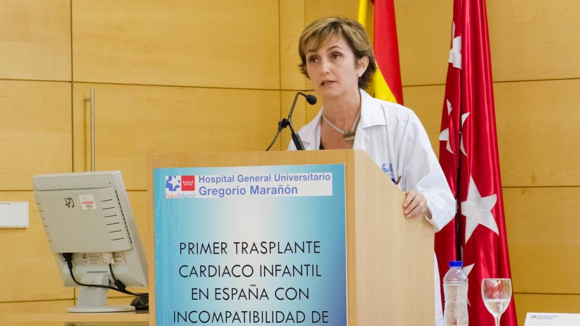 Manuela Camino, jefa de la Unidad de Trasplante Cardiaco Infantil del Hospital Gregorio Marañón profesional del hospital gregorio marañón