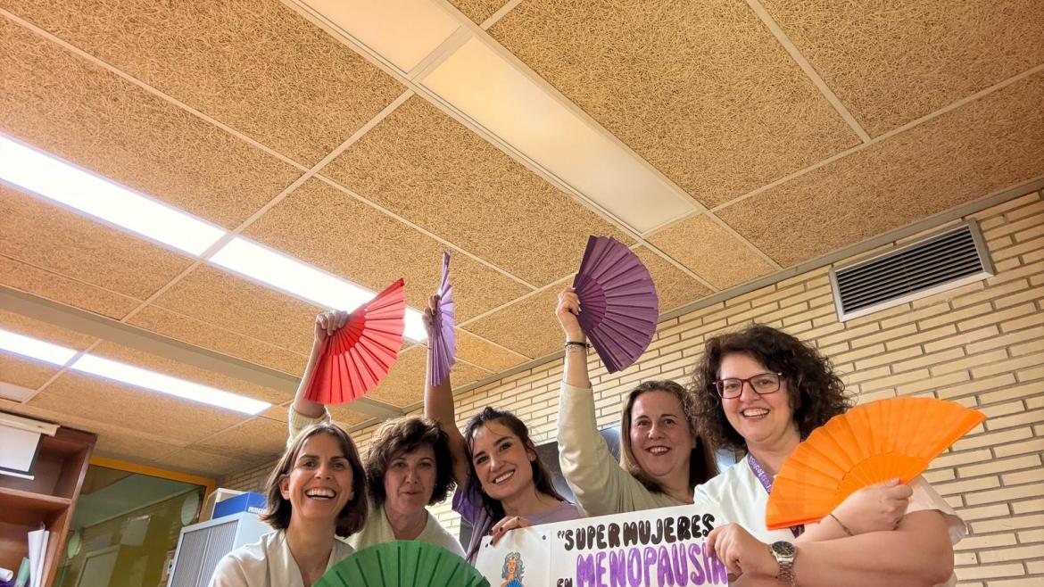 profesionales del centro que participan en el taller de menopausia