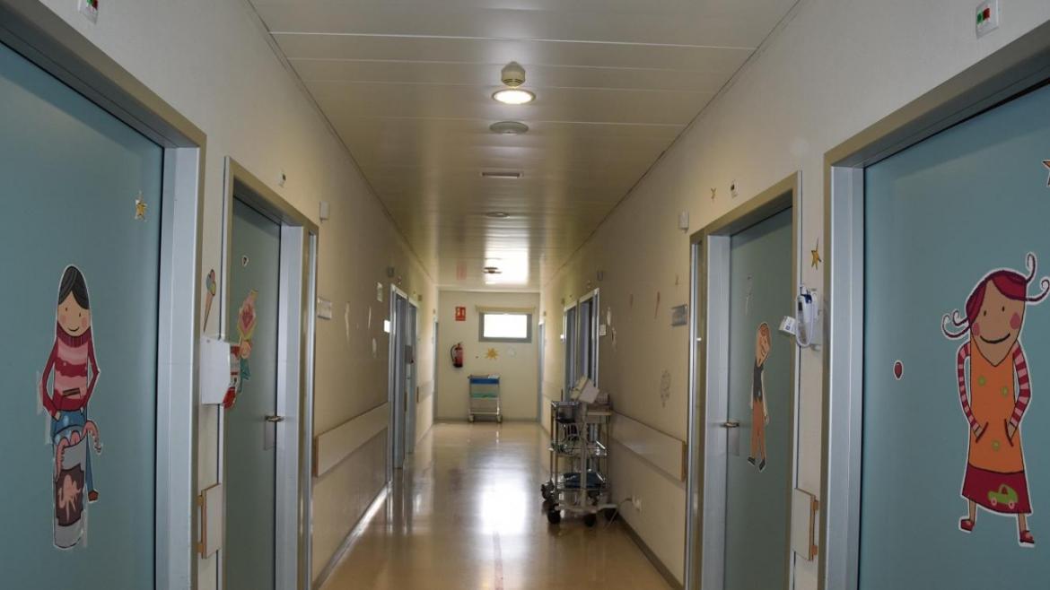 pasillo de Pediatría del Hospital Infanta Sofía