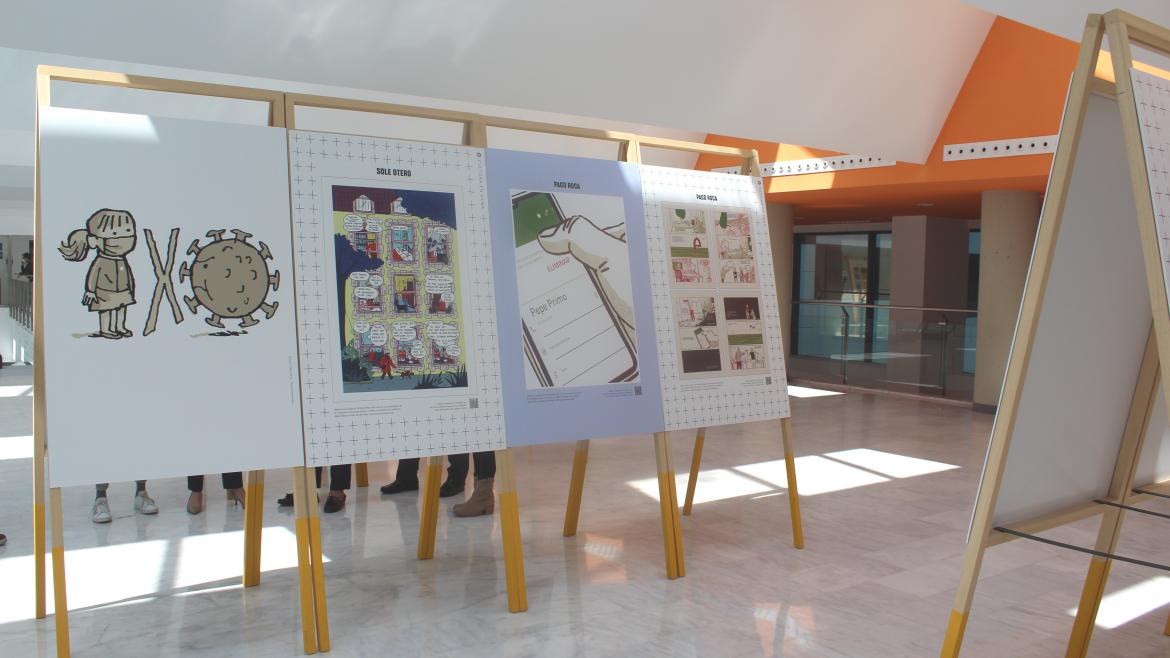 h Imagen de la exposición de cómics