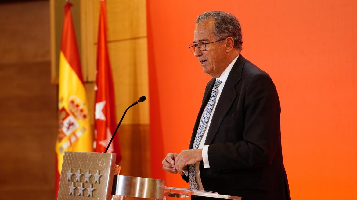 La Comunidad de Madrid presenta el calendario y los plazos para las elecciones a la Asamblea regional El vicepresidente durante la rueda de prensa