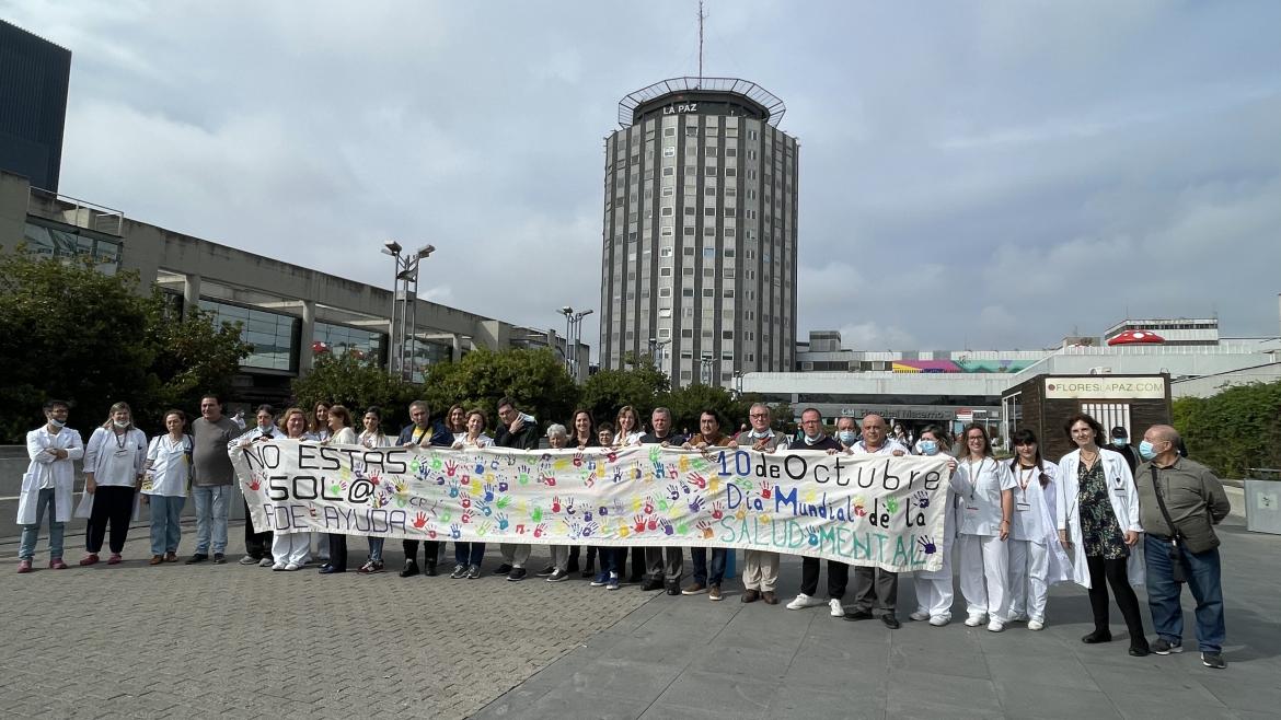 Celebración del Día Mundial Salud Mental en el  Hospital La Paz