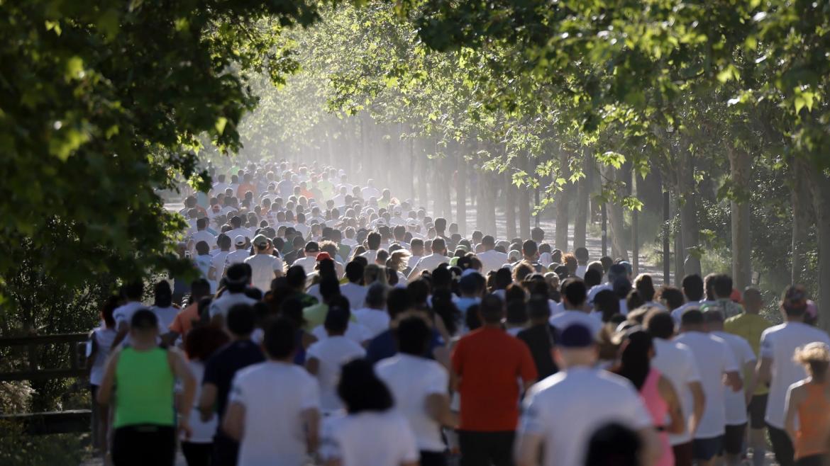 Más de 500 corredores han participado en el II Cross Arco Verde, en el Parque Polvoranca de Leganés