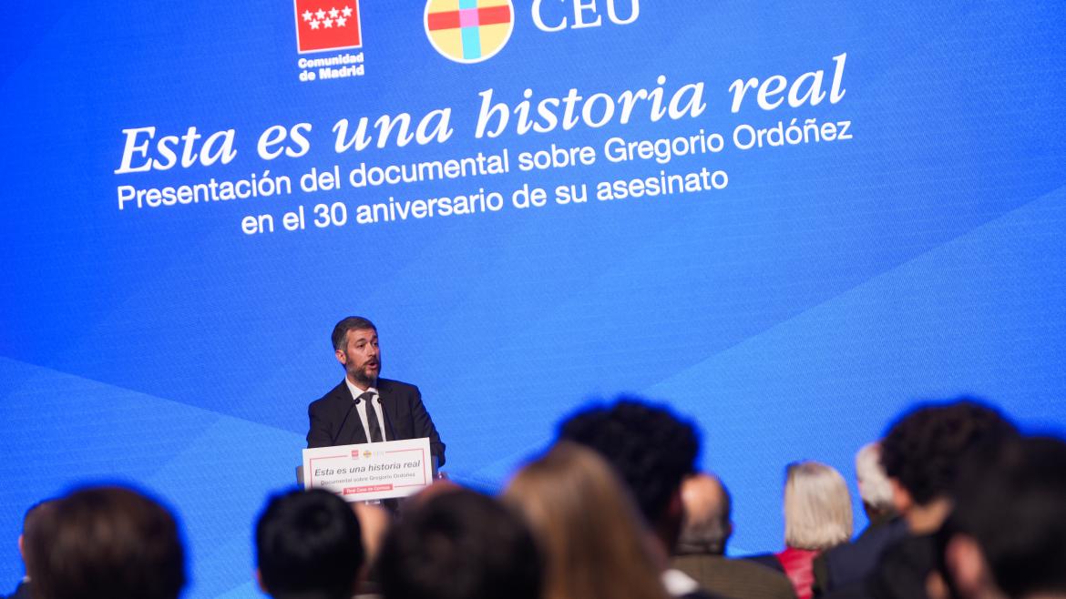 La Comunidad de Madrid recuerda a Gregorio Ordóñez en el 30º aniversario de su asesinato por la banda terrorista ETA El consejero García Martín