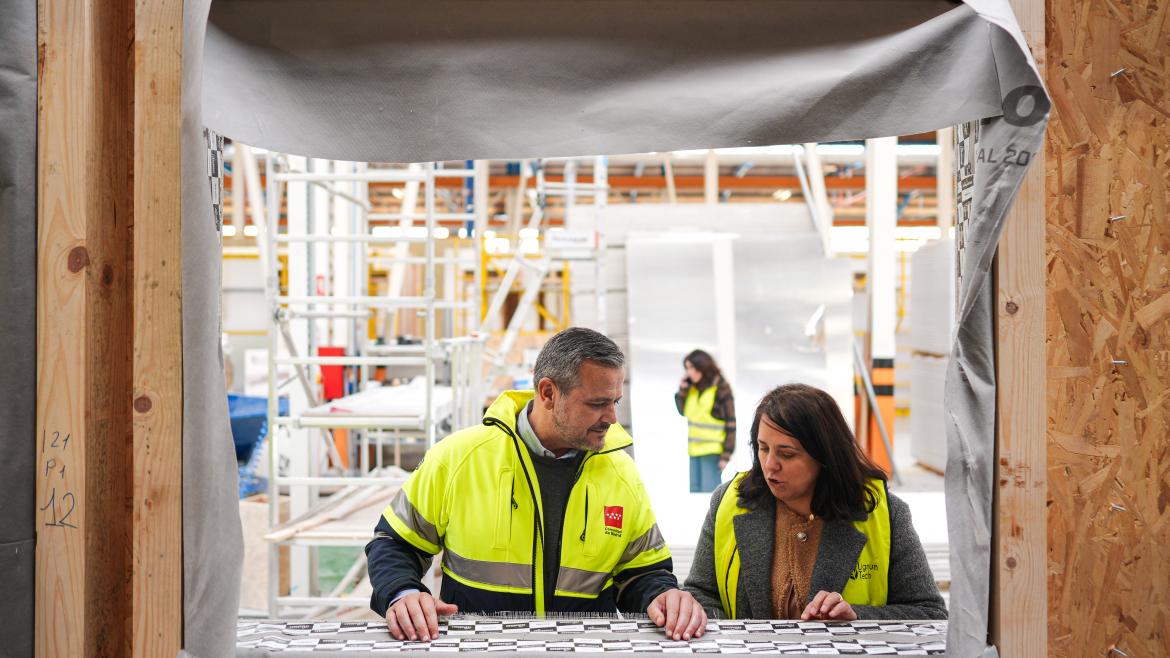 La Comunidad de Madrid emplea la construcción industrializada en el 100% de las viviendas del Plan Vive para reducir los plazos de ejecución El consejero Rodrigo
