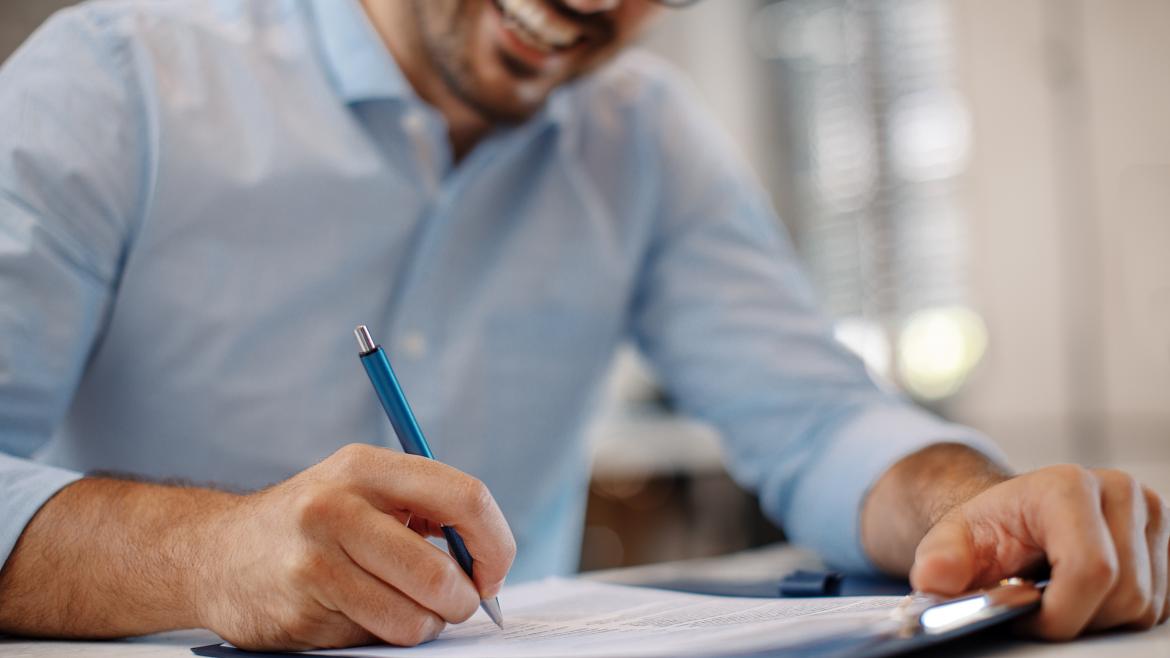 Imagen de la firma de una subvención