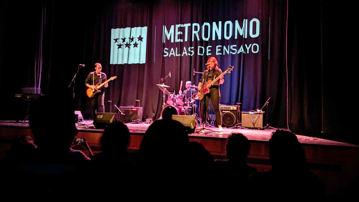 La Comunidad de Madrid, con los grupos emergentes que ensayan en las salas de Metrónomo Concierto de una banda de música