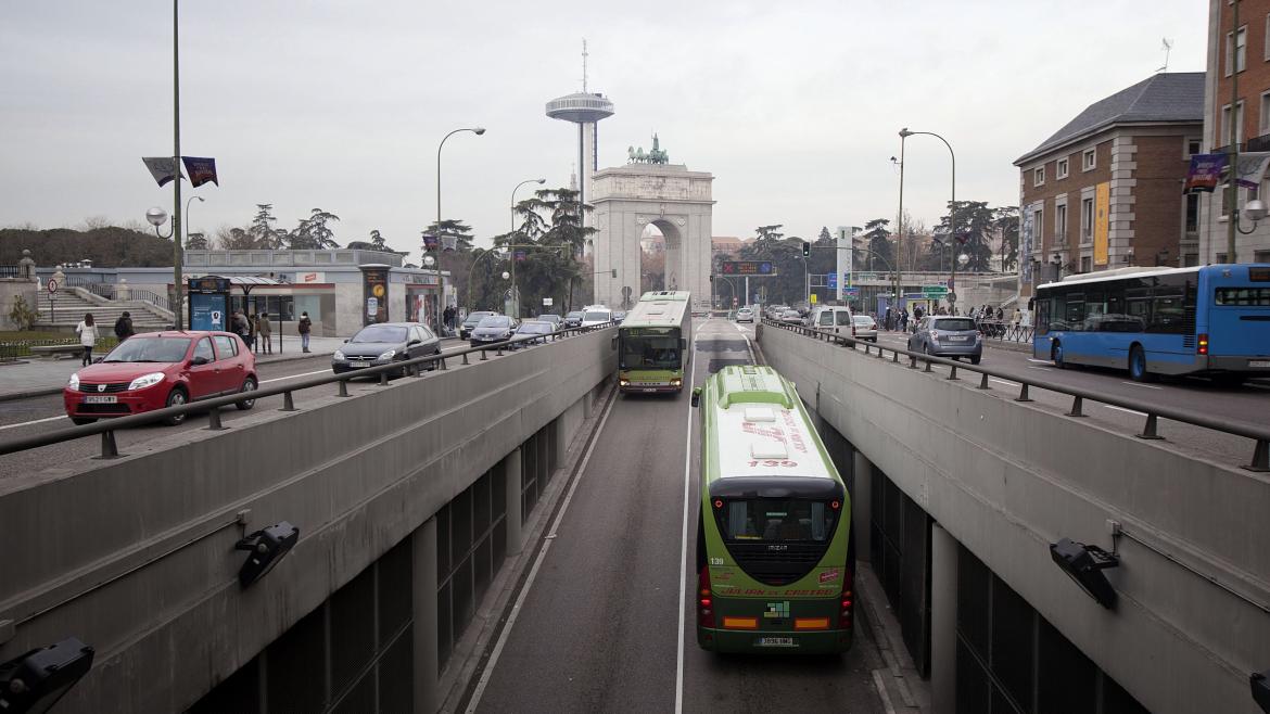 Noticia sobre autobuses interurbanos Autobuses y tráfico en el entorno del intercambiador de Moncloa