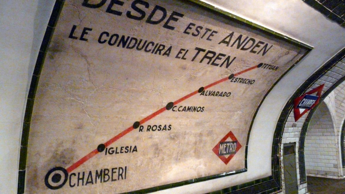 La Comunidad de Madrid recibe más de 55.000 visitas a los Museos de Metro en los primeros cuatro meses del año, un 18% más que en 2024 Estación de Chamberí