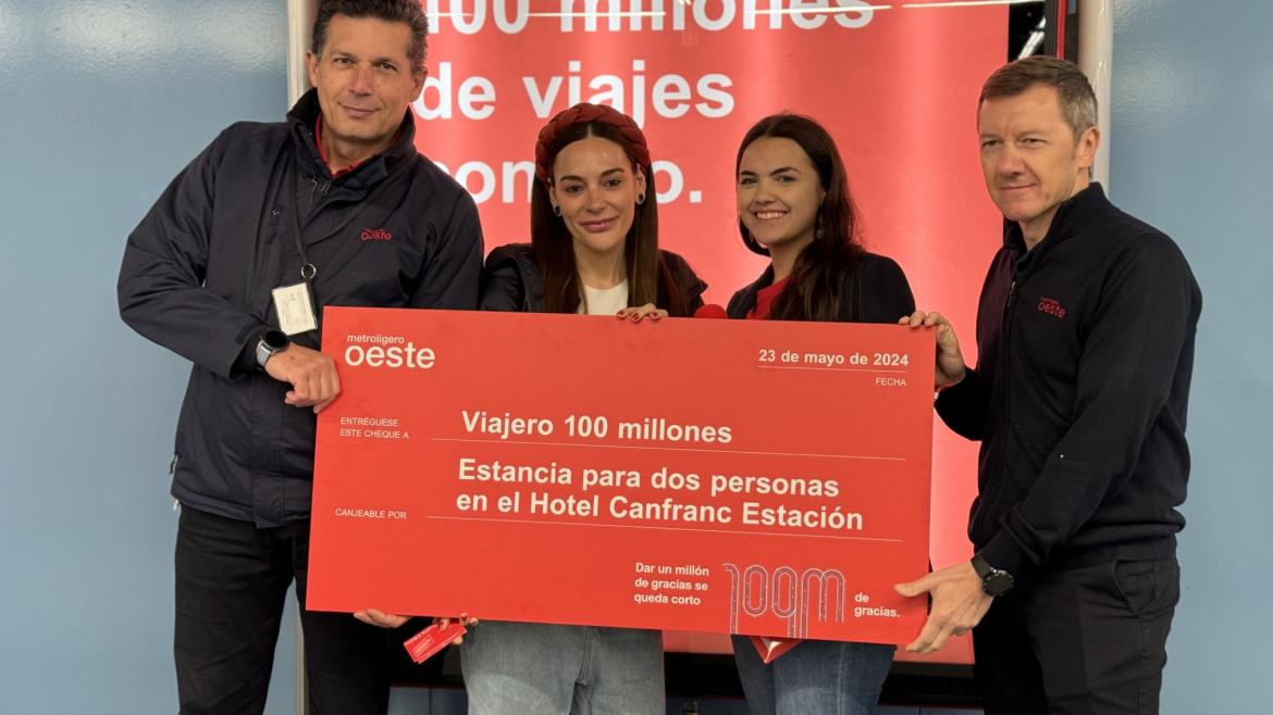 Imagen de cabecera #0 de la página de "La Comunidad de Madrid alcanza los 100 millones de usuarios en Metro Ligero Oeste coincidiendo con sus 17 años de funcionamiento"