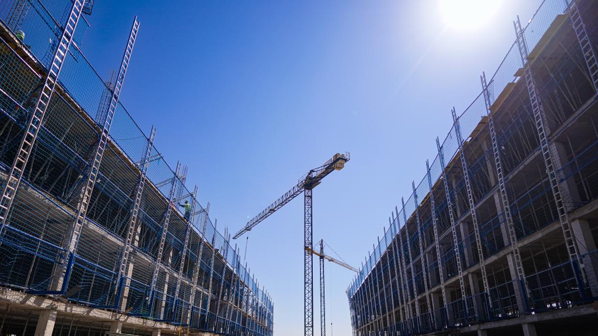 construcción de viviendas Una construcción de viviendas