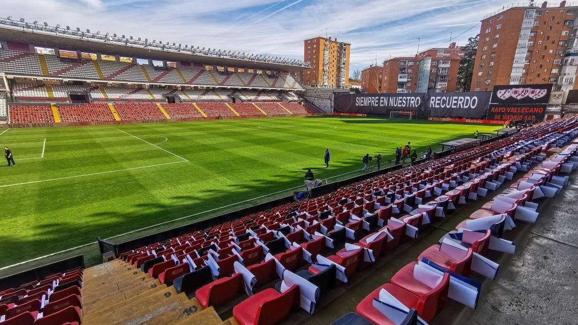 Estadio de Vallecas donde juega el Rayo Vallecano 