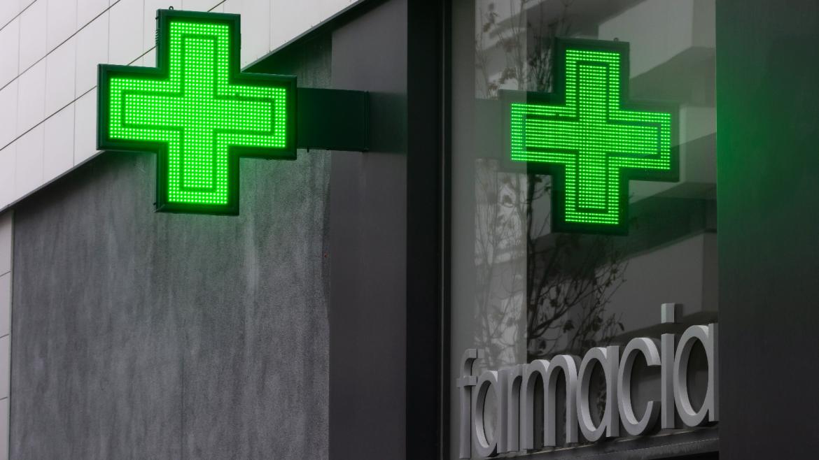 farmacia Fachada de una farmacia