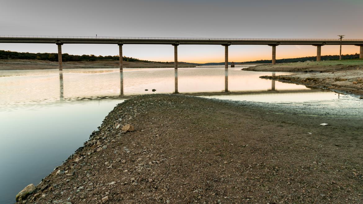 Embalse de Valmayor Embalse de Valmayor con poca agua