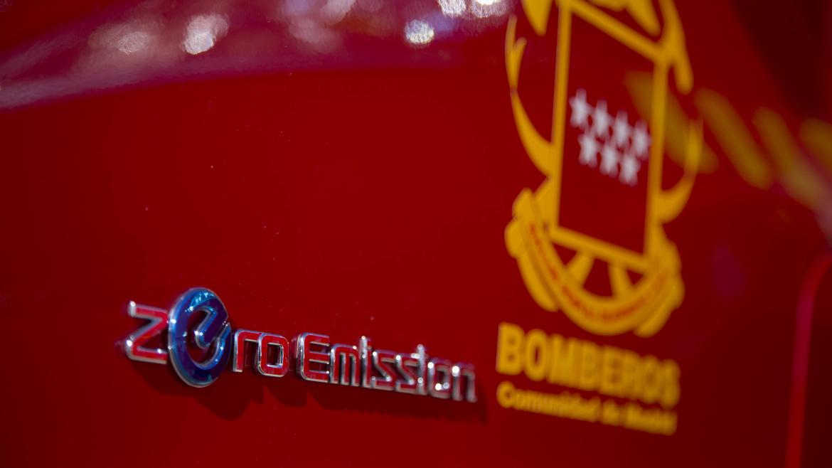 Detalle coche de bomberos