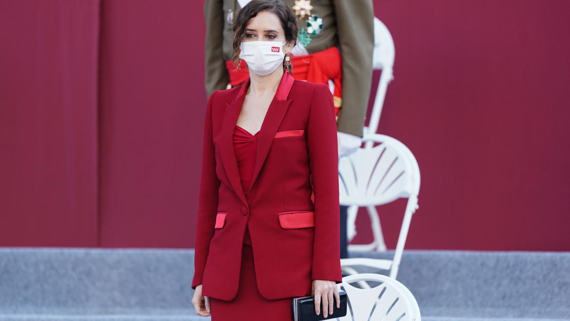 Isabel Díaz Ayuso en la celebración de la Fiesta Nacional