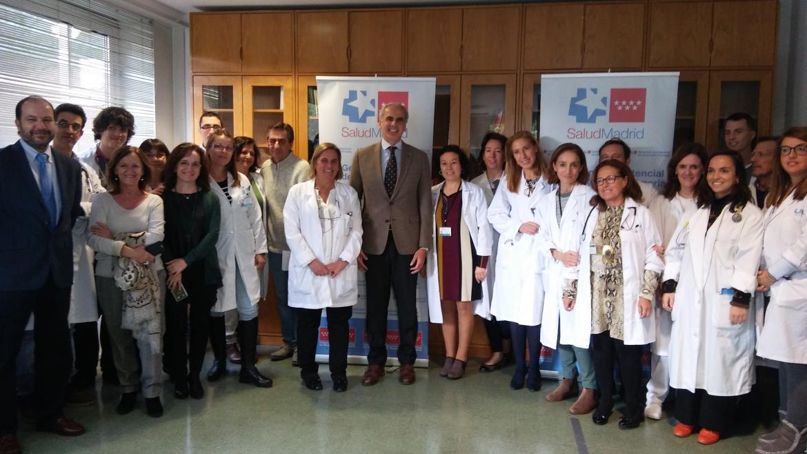 Ruiz Escudero durante la visita
