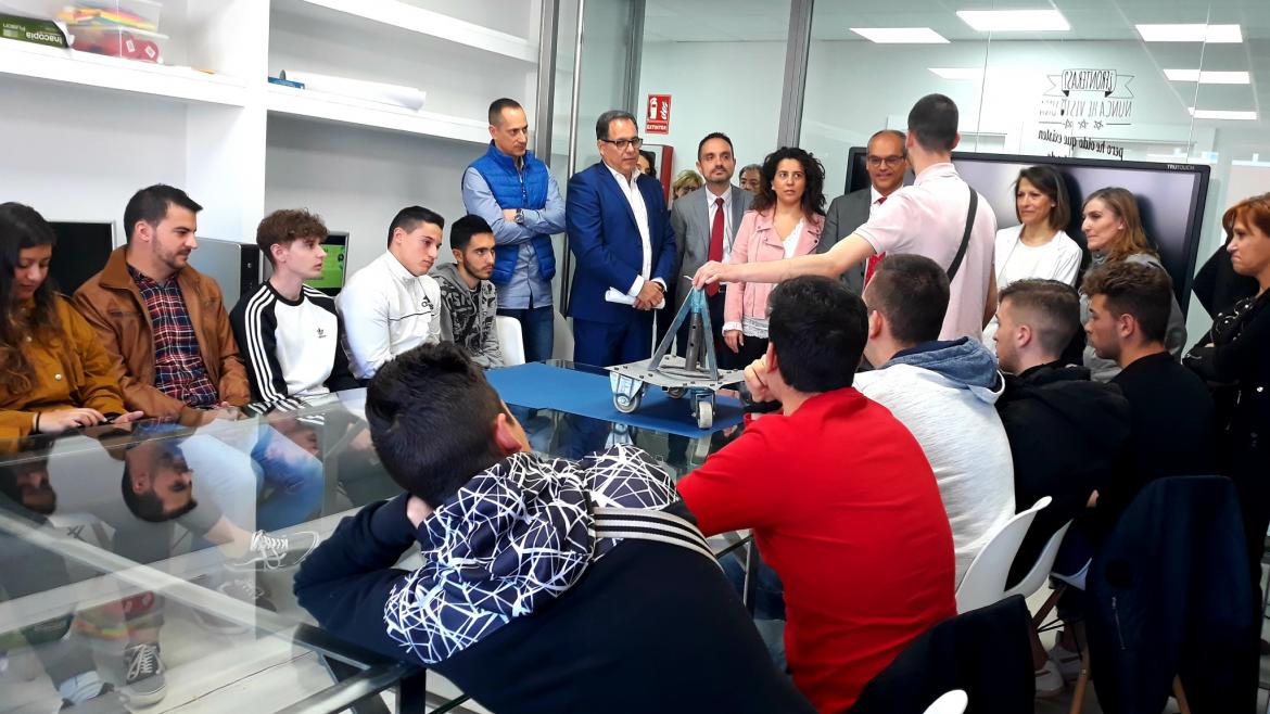 Rafael van Grieken en las instalaciones del Instituto de Educación Secundaria Luis Vives