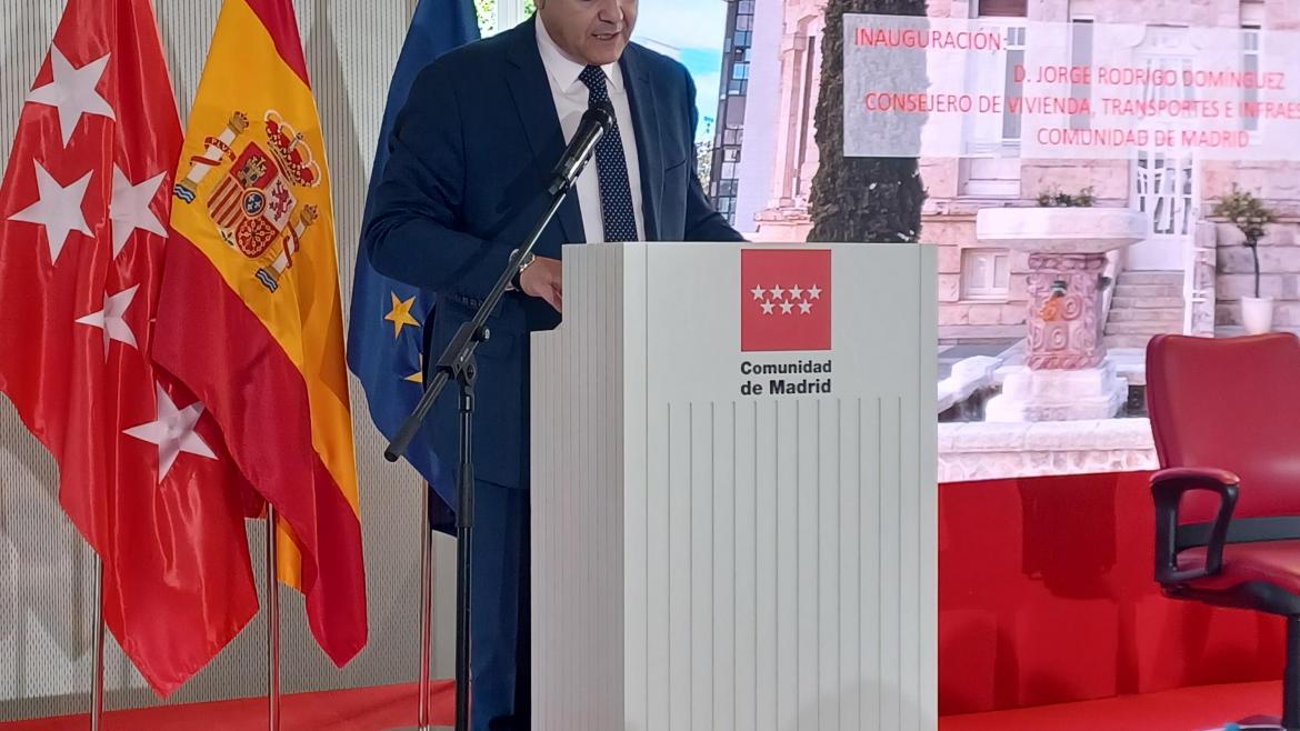 Rodrigo inaugura las XII Jornadas de Arbitraje Inmobiliario El consejero Jorge Rodrigo durante la inauguración de las XII Jornadas de Arbitraje Inmobiliario