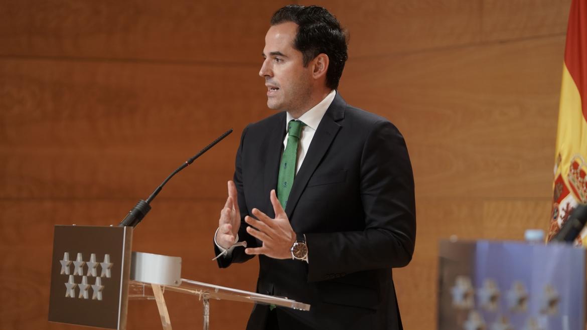 Ignacio Aguado, en rueda de prensa posterior al Consejo de Gobierno