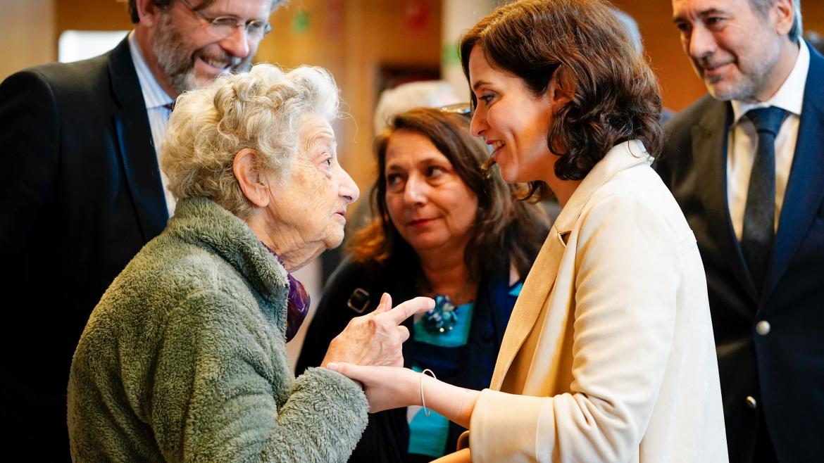 Isabel Díaz Ayuso durante el acto