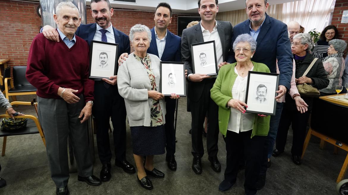 Ignacio Aguado durante la visita