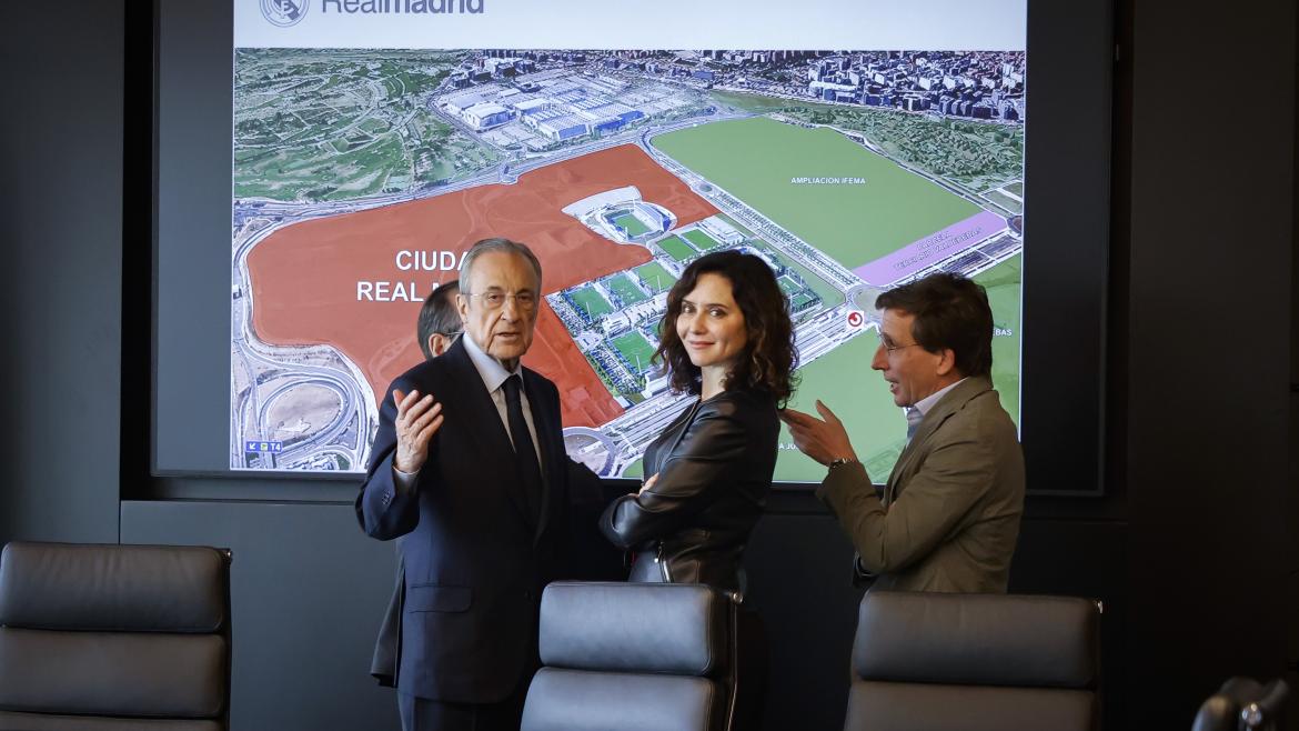 La presidenta Isabel Díaz Ayuso durante la presentación de Madrid Innovation District