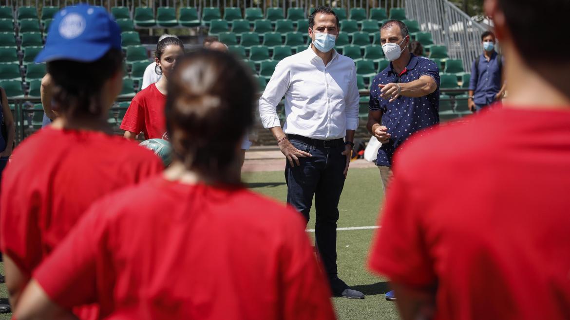 Aguado visita el Parque Deportivo Puerta del Hierro