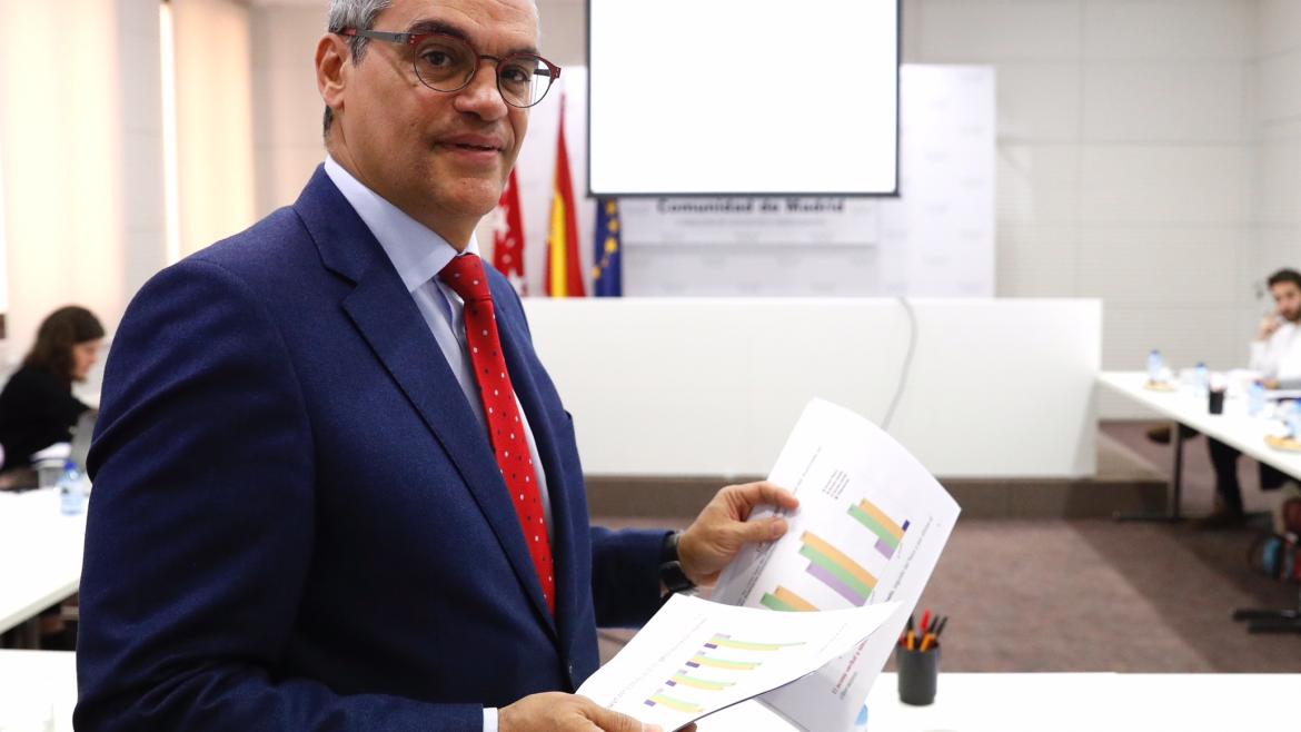Rafael van Grieken presentando el III Informe anual sobre convivencia y acoso escolar