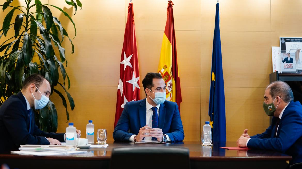 Ignacio Aguado durante el acto