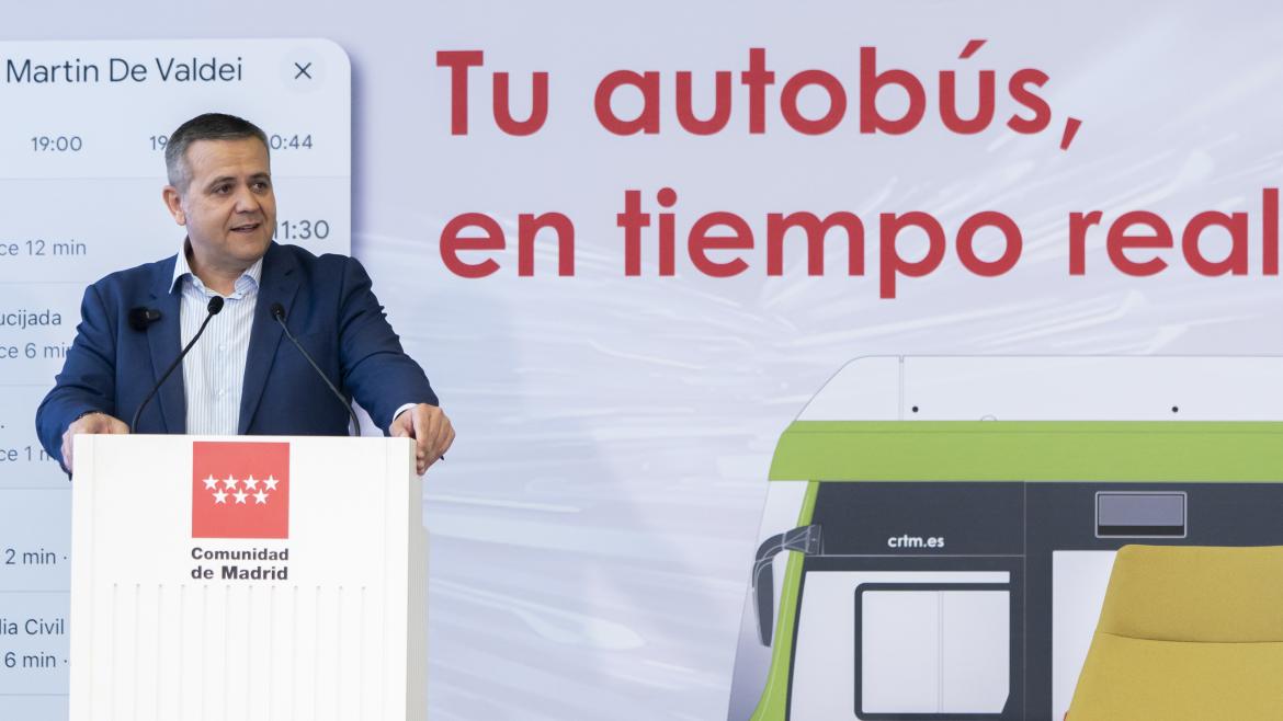 El consejero Jorge Rodrigo durante la presentación