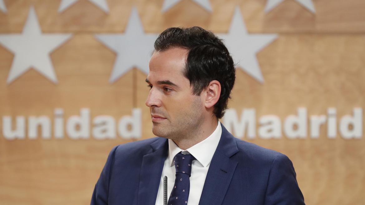 Ignacio Aguado durante la rueda de prensa