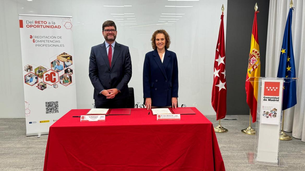 Imagen de cabecera #0 de la página de "La Comunidad de Madrid firma un convenio con los empresarios para seguir acreditando las competencias profesionales de los trabajadores"