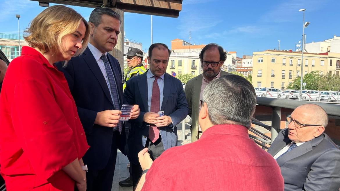 El consejero Jorge Rodrigo durante la presentación de una campaña de inspección para taxis y VTC adaptados