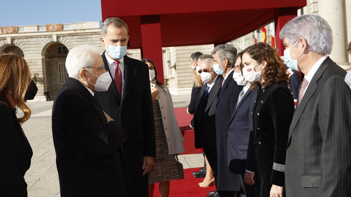 La presidenta en la recepción