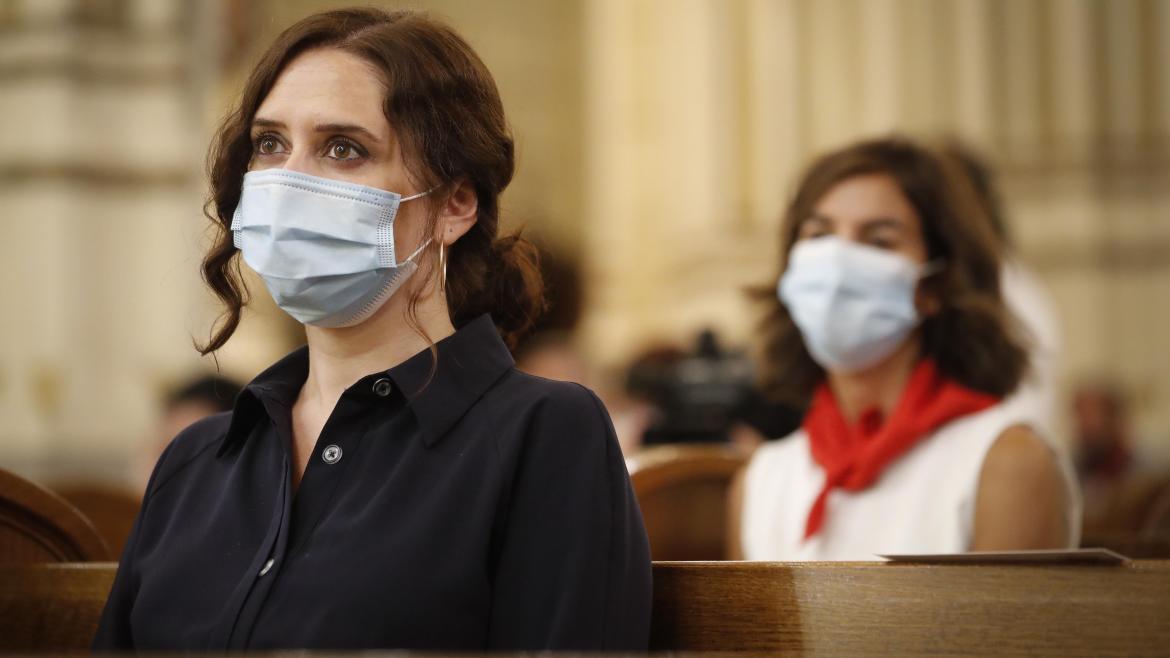 Isabel Díaz Ayuso durante la misa