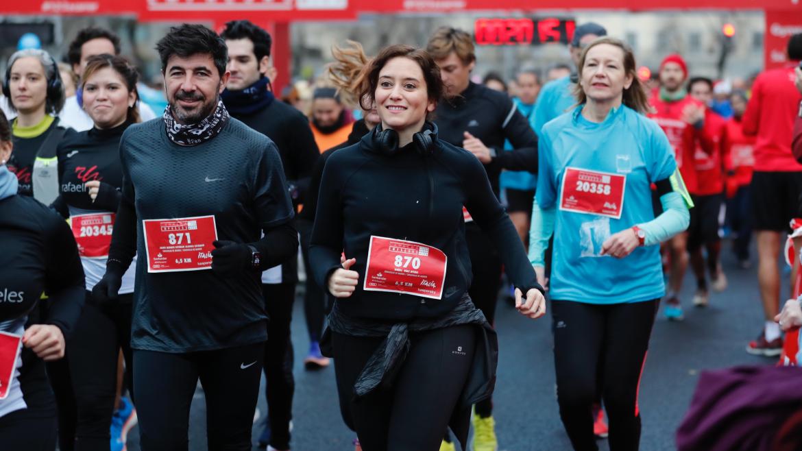 Díaz Ayuso en la XX carrera de las empresas