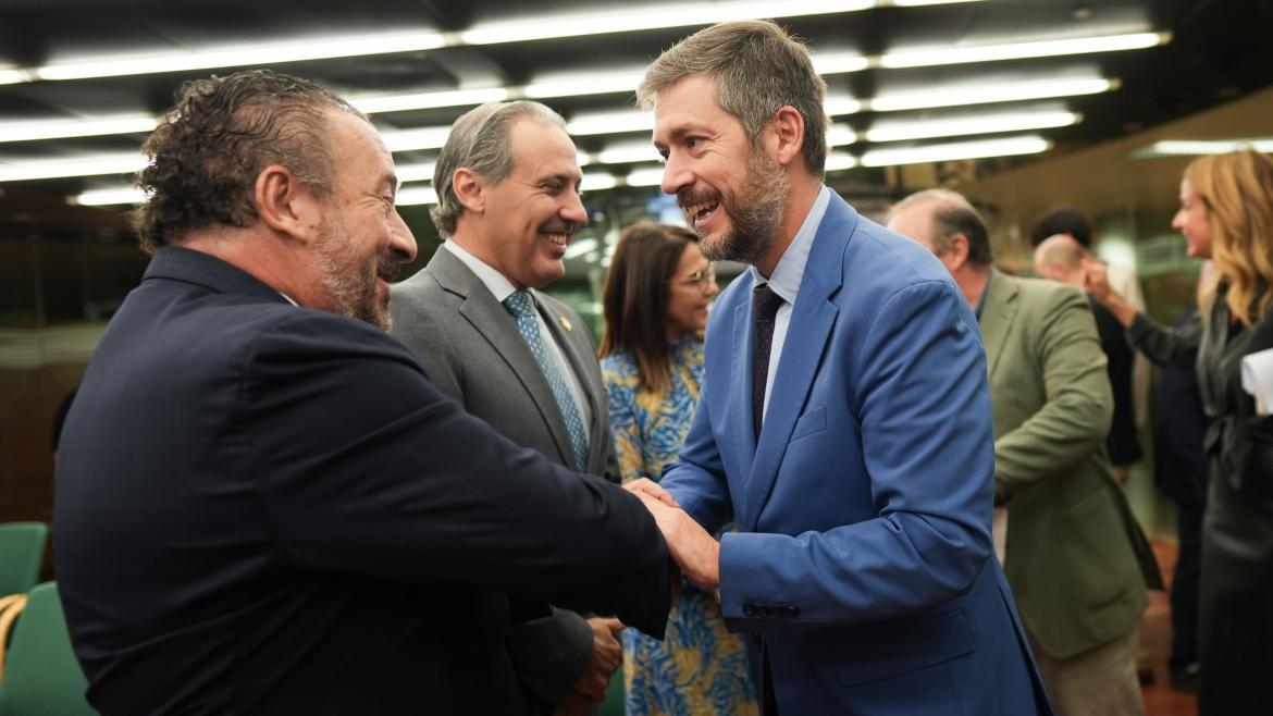 El consejero Miguel Ángel García Martín durante la presentación de la memoria anual del servicio de asistencia jurídica gratuita