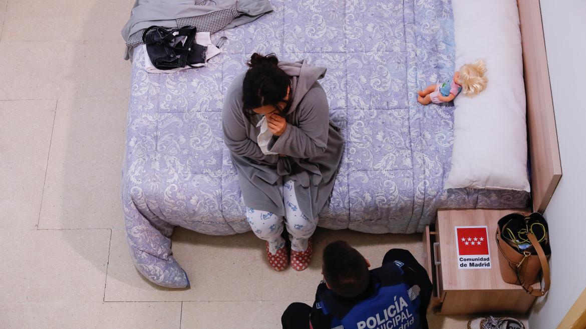 Trabajamos para reforzar la atención y protección a las todas las víctimas de violencia de género Escena del simulacro realizado por la Policía Local