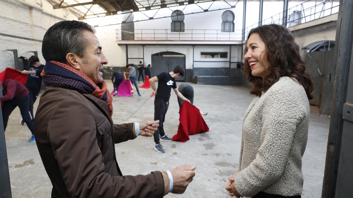 Eugenia Carballedo durante su recorrido por Las Ventas Tour