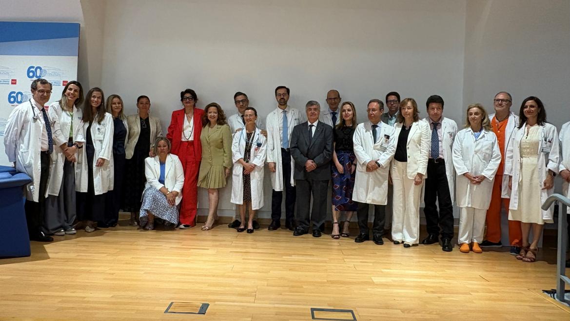 La consejera Fátima Matute en la presentación del primer trasplante cardiopulmonar con órganos de un donante en asistolia
