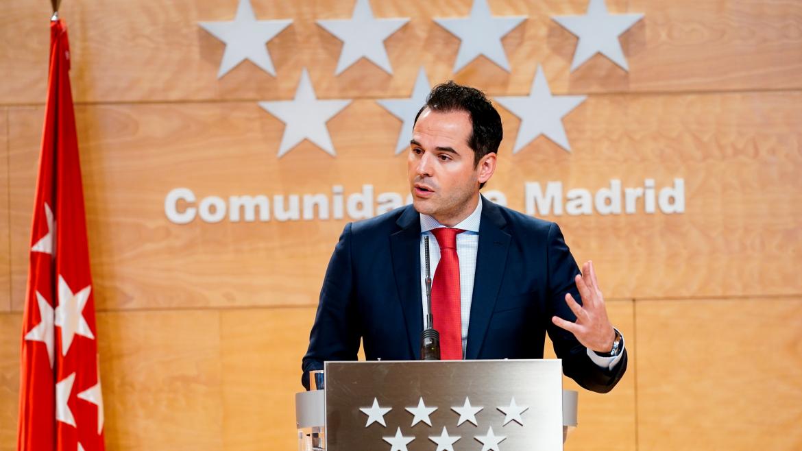 Ignacio Aguado durante la rueda de prensa posterior al Consejo de Gobierno