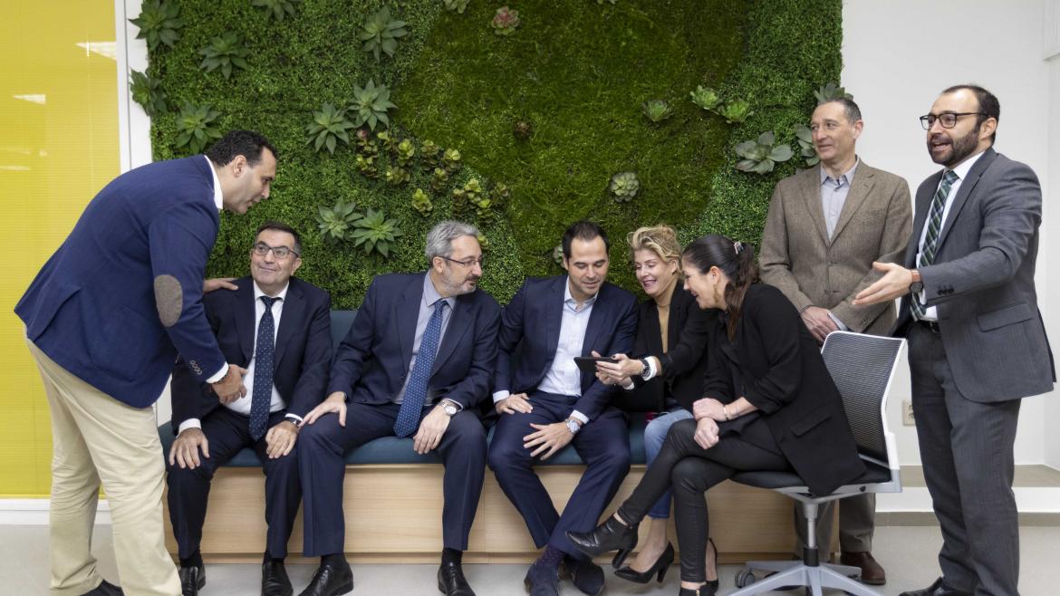 Ignacio Aguado durante la inauguración de E-Social Hub