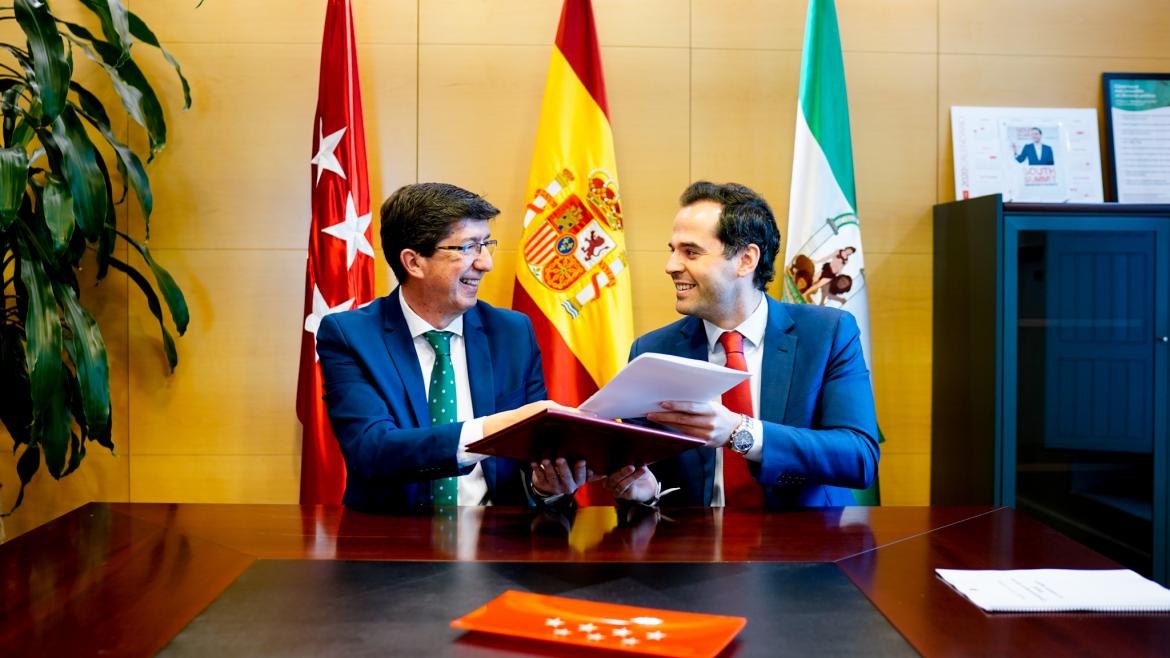 Ignacio Aguado reunido con Juan Marín