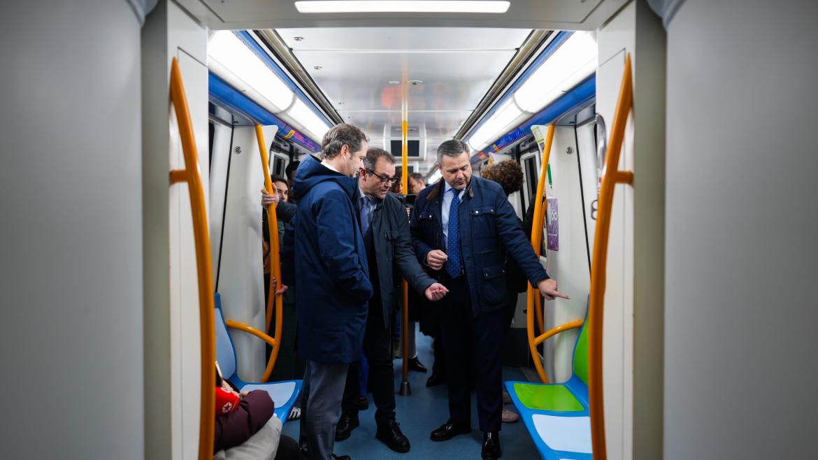 El consejero Jorge Rodrigo durante la presentación de la Campaña Cívica de Metro de Madrid
