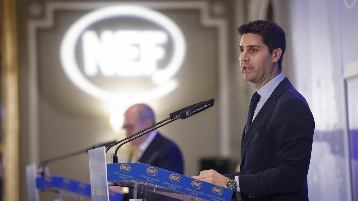 Viciana participa en el desayuno informativo de Nueva Economía Fórum El consejero Emilio Viciana durante el desayuno informativo de Nueva Economía Fórum