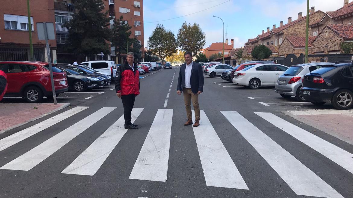 La Comunidad invierte casi 1,5 millones de euros para el tercer plan de reasfaltado en Humanes de Madrid José Antonio Sánchez en un momento de su visita a Humanes de Madrid